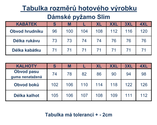 N-Dám pyžamo slim